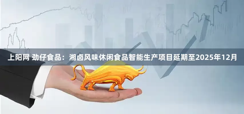 上阳网 劲仔食品：湘卤风味休闲食品智能生产项目延期至2025年12月